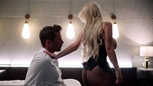 Casca Akashova in sexy black lingerie gets fucked and facialized